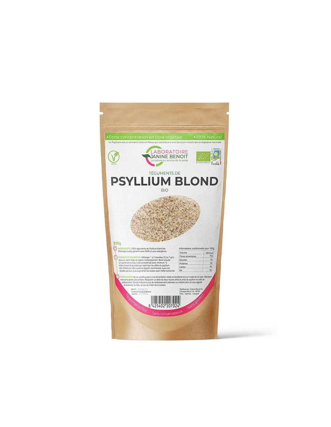 Téguments de psyllium BIO - Qualité supérieure