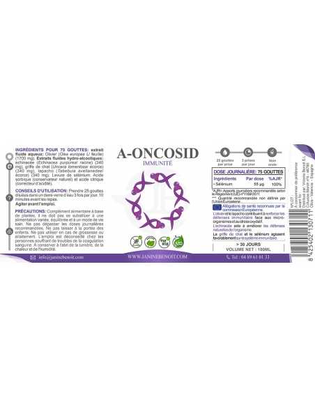 A-Oncosid - Complément alimentaire - Spécial immunité