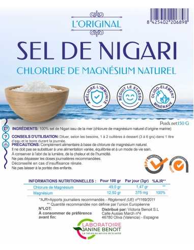 Le nigari ou chlorure de magnésium