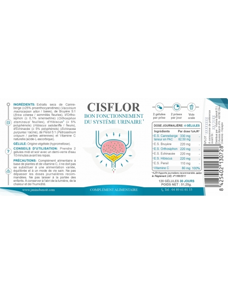 Cisflor - Traitement naturel des infections urinaires