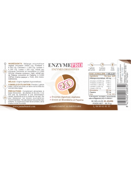 EnzymePro - Complément alimentaire pour la digestion
