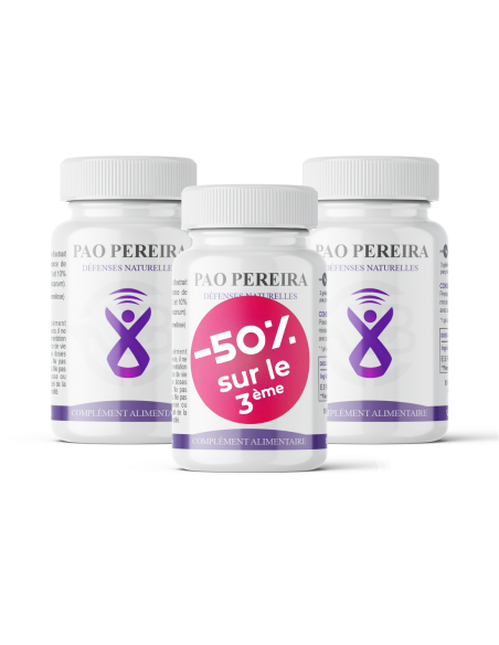 Pao Pereira - Complément alimentaire naturel - Cellules cancéreuses - Lot de 3