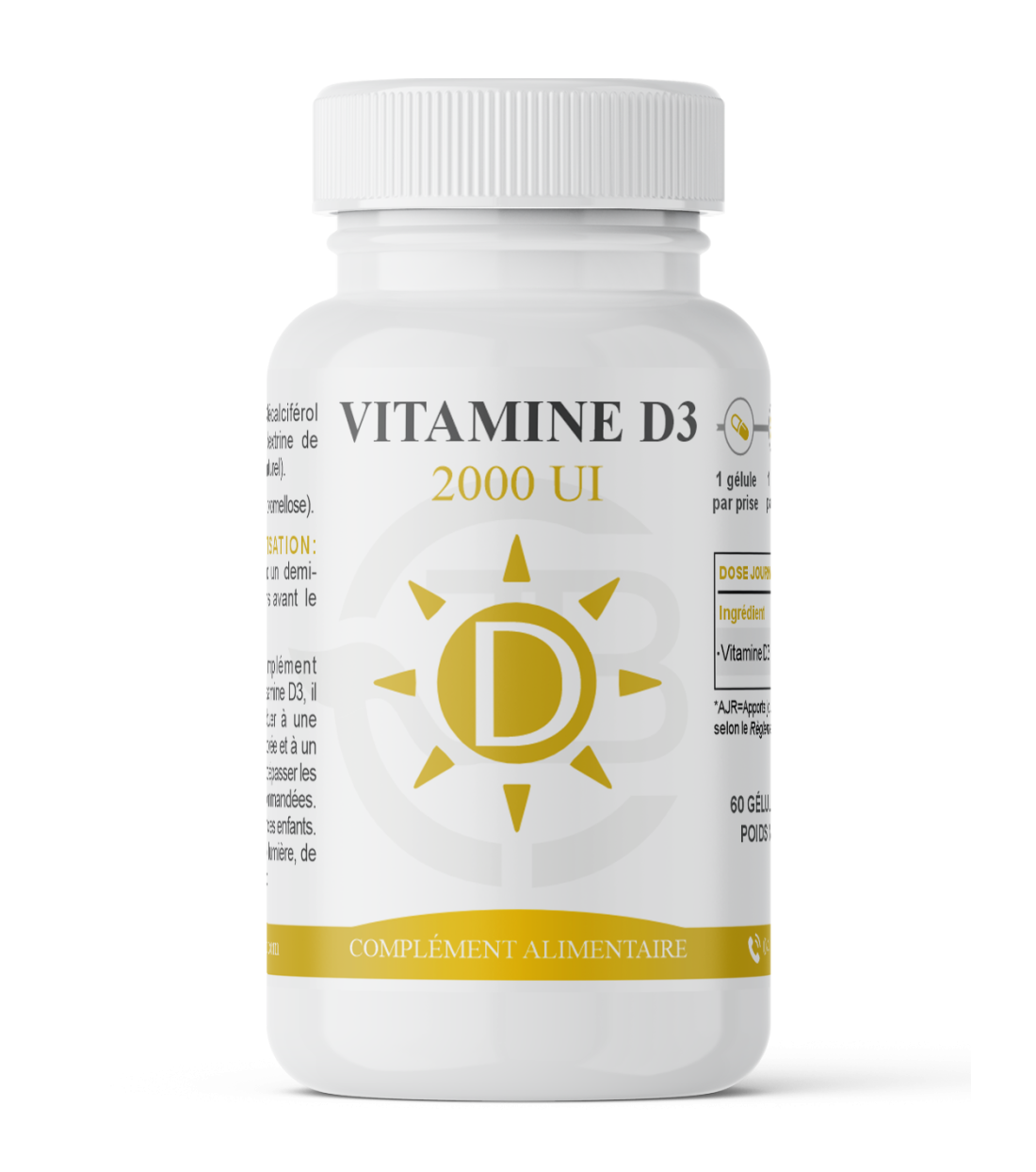 Vitamine D3 - Apport indispensable pour notre bonne santé.