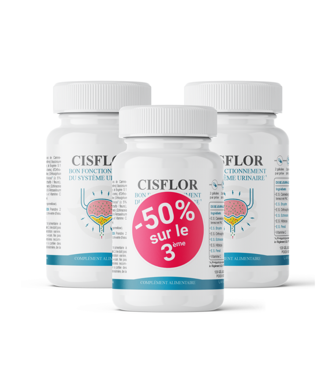 Cisflor – Confort urinaire - Formule concentrée en actifs végétaux