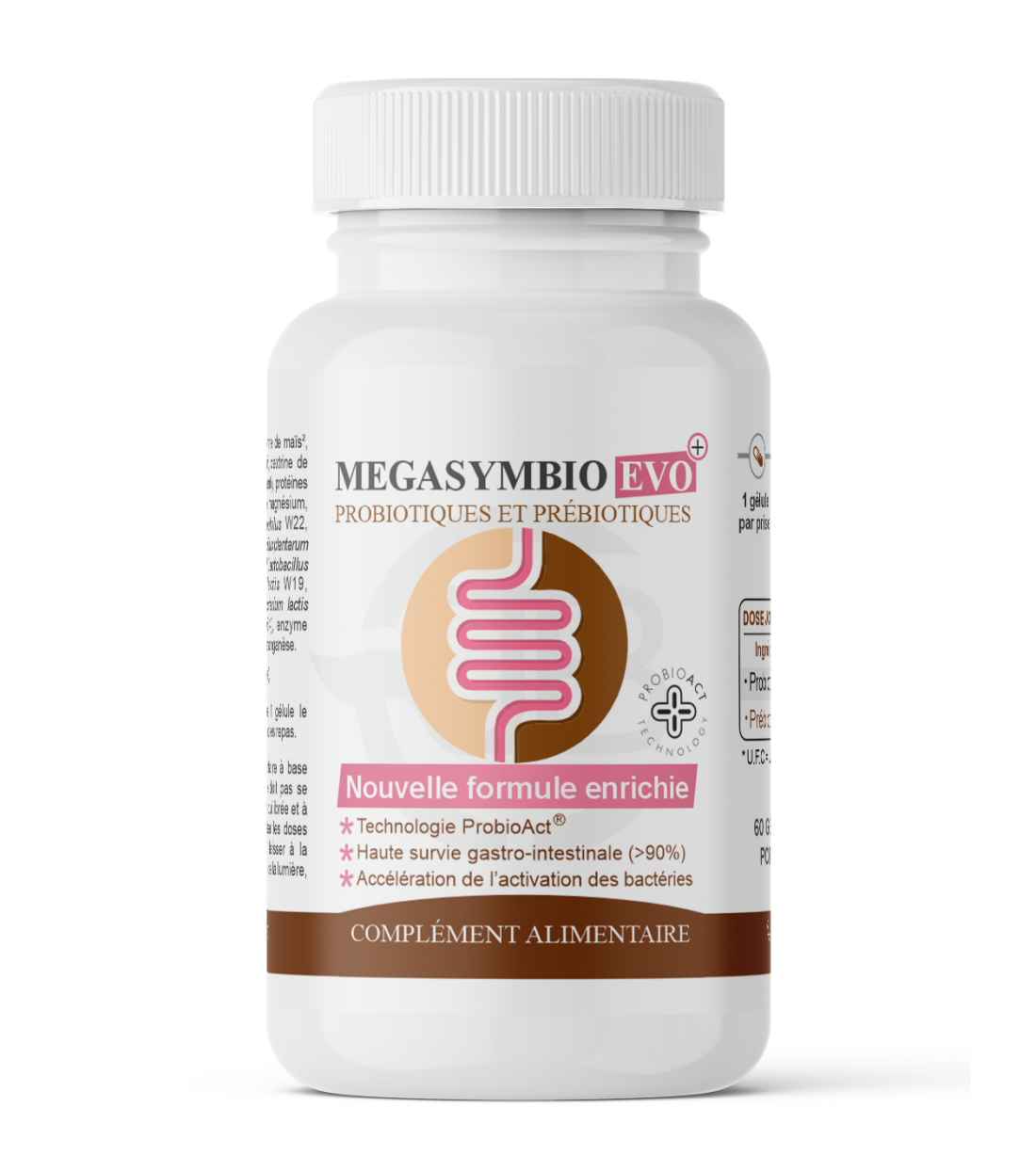Méga-Symbio Evo+ - Pré et probiotiques en gélules - flore intestinale