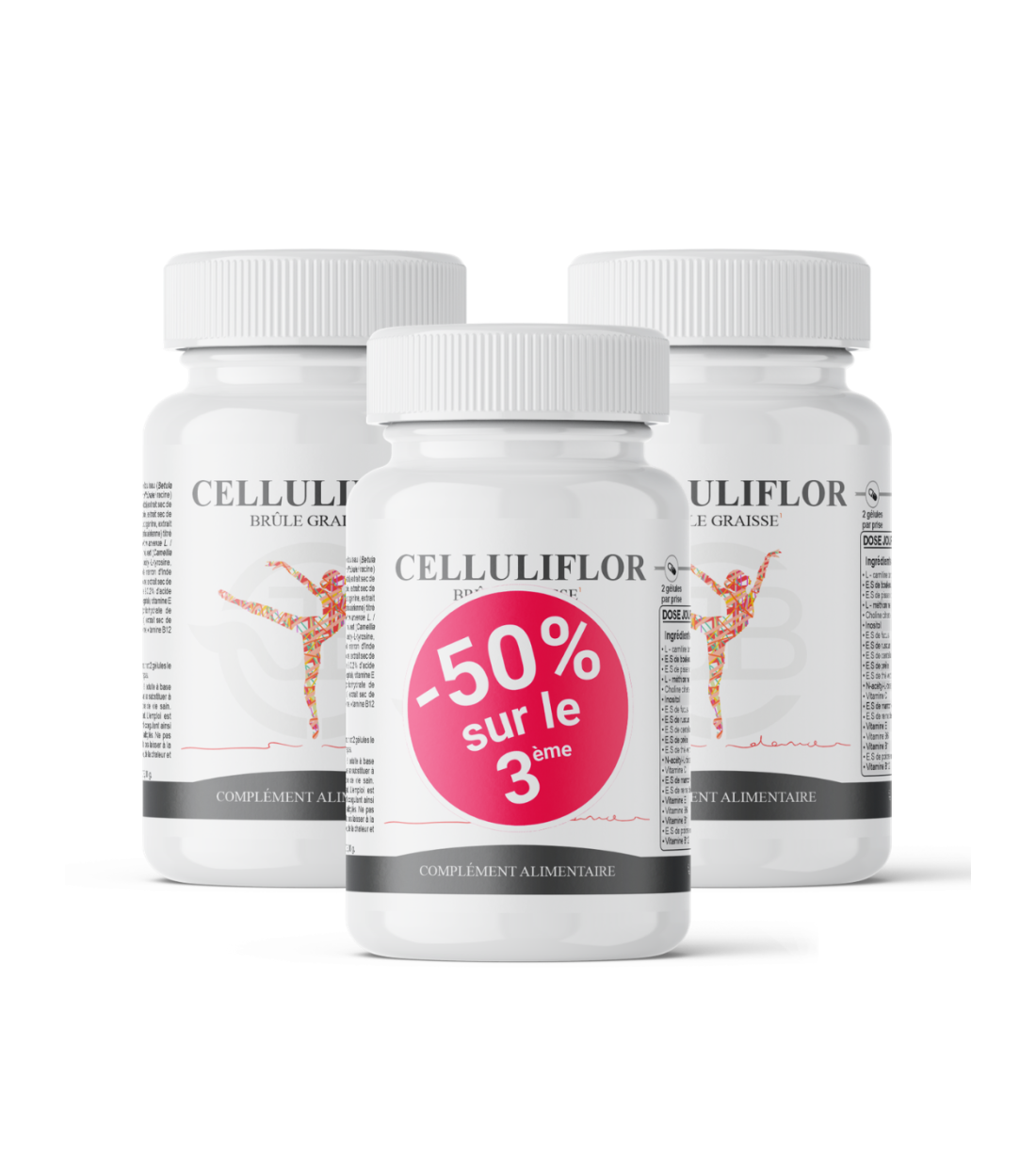 Celluliflor Gélules - Rétention d’Eau et Brûle Graisse