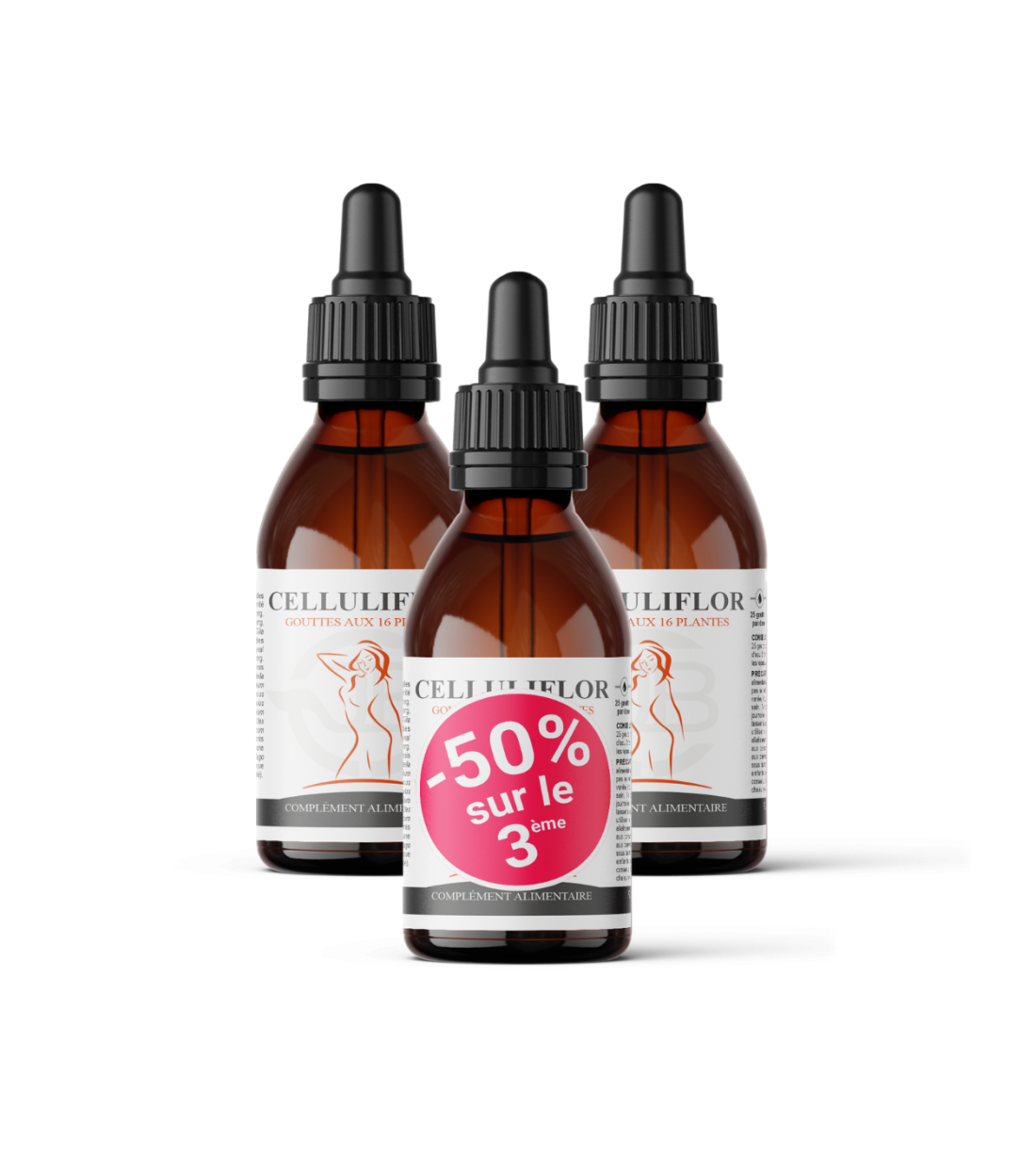 Celluliflor gouttes - Élimination - Rétention d'eau