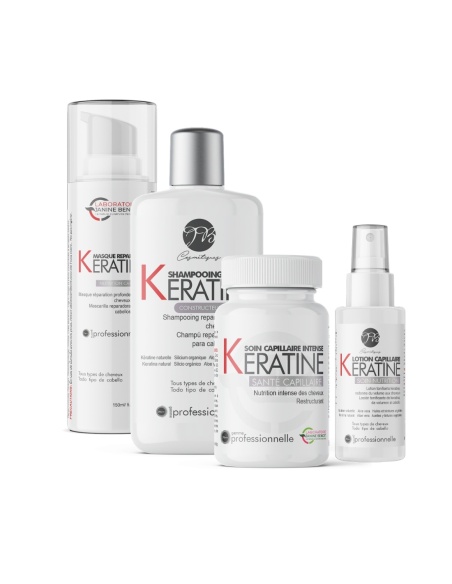 Gamme complète Keratine : Soins intensifs anti-chute de cheveux.