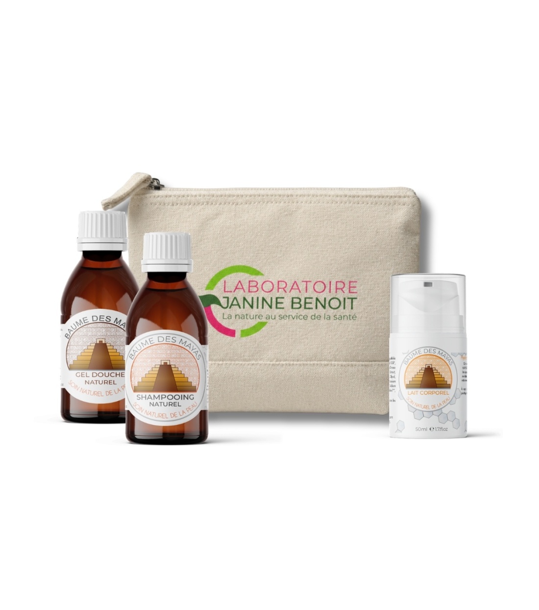 Kit de Voyage Gamme Mayas - Soin du corps et des cheveux
