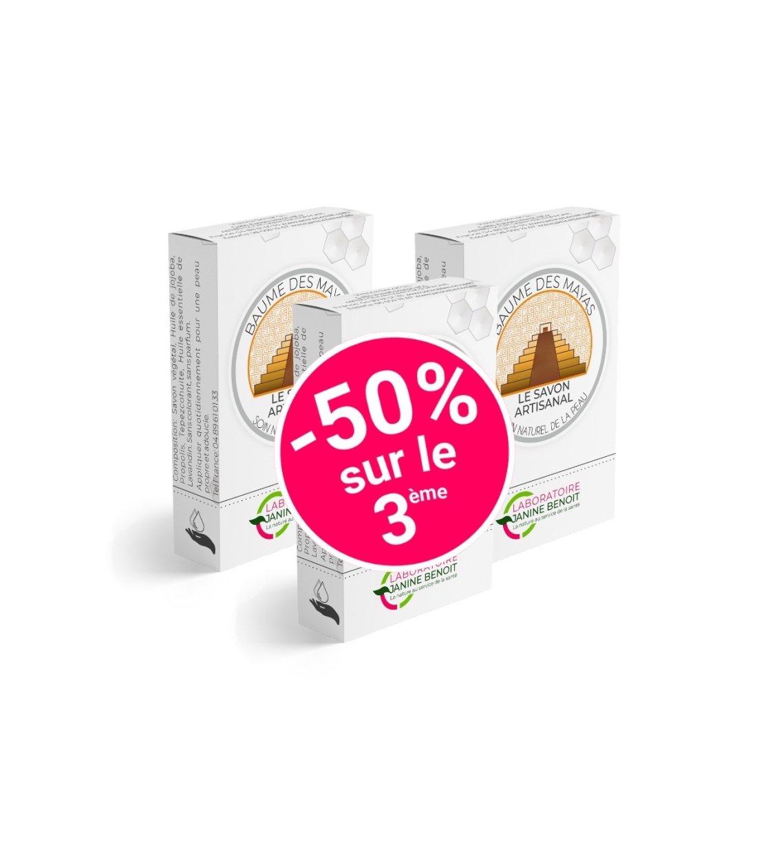 Savon végétal au Baume des Mayas- Savon nettoyant et hydratant naturel